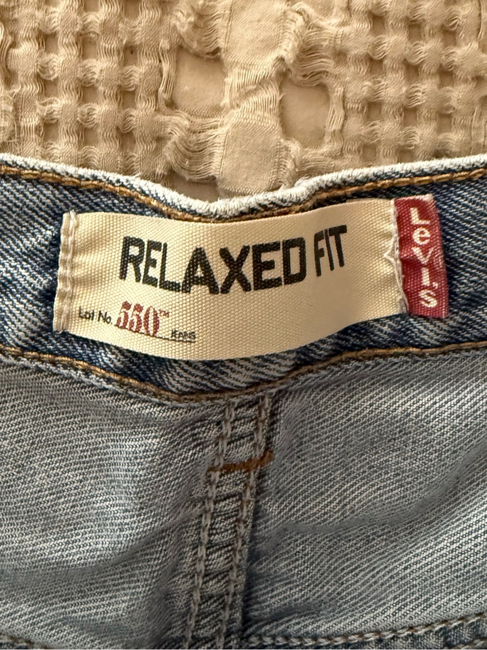 Levi's Light Blue Relaxed Denim Shorts - Picture 3 of 4